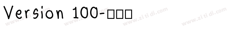 Version 100字体转换